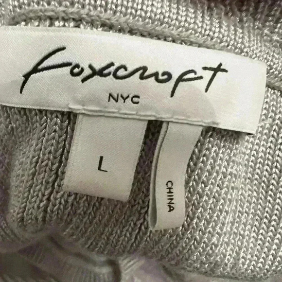 Large foxcroft gray bell sleeve heavy long sleeve - Picture 5 of 6